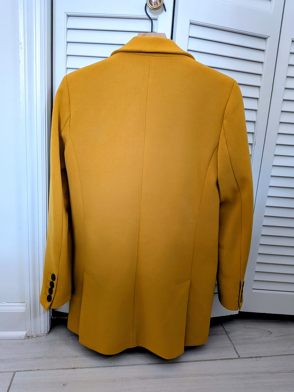 Mustard NEW EVAN 75 BLAZER Double-Breasted Blazer Jacket - Picture 4 of 7